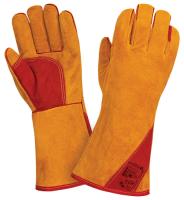 Краги спилковые 5палые кевлар.нить, усиленные